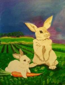Bunnies Painting