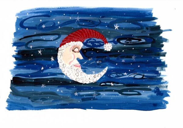 2019 Winter Print (Sleeping Christmas Moon)