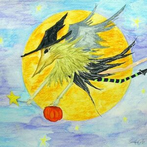 Halloween Witch Moon 2008 (Print)